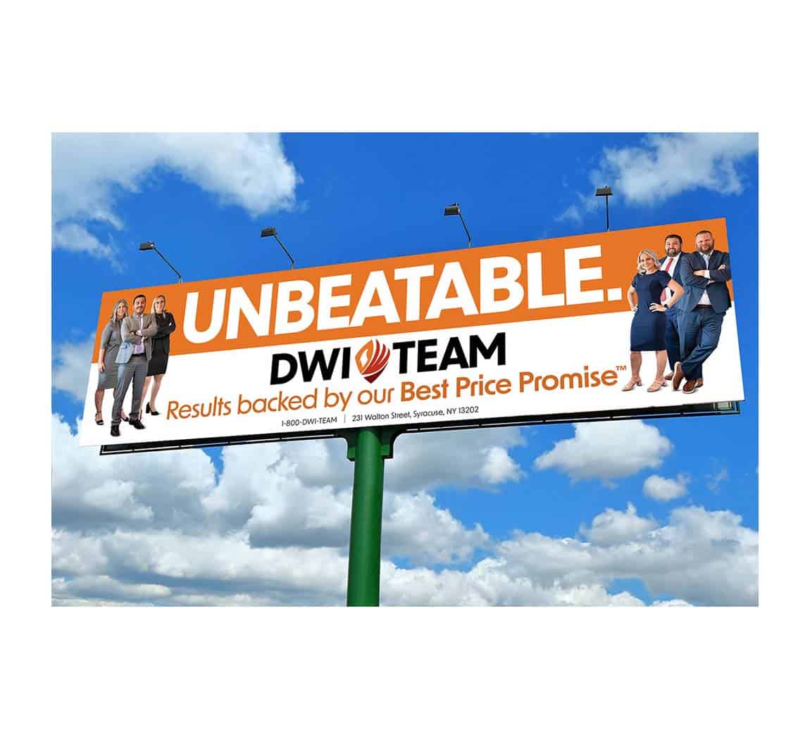 DWI Team 'Unbeatable' Billboard